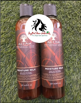 As I Am Moisture Milk Hair Revitalizer blends natural Cocoa and Shea Butters