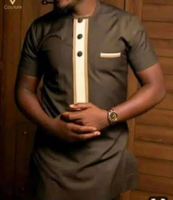 Boubou homme africain élégant