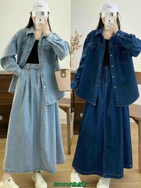 Джинсовые двойки. С юбкой и с брюками.