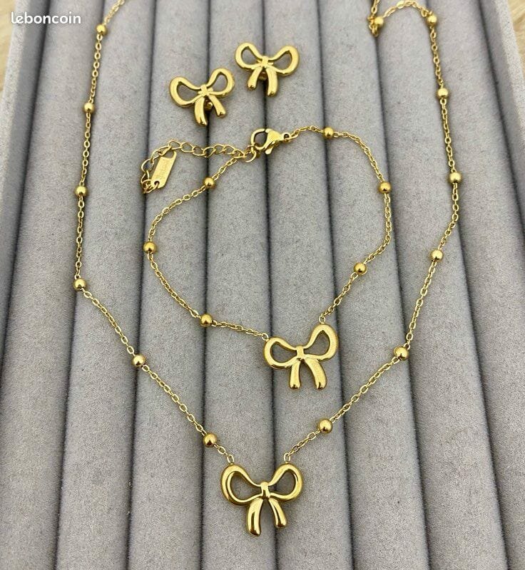 Parure Bijoux en Or Noeud