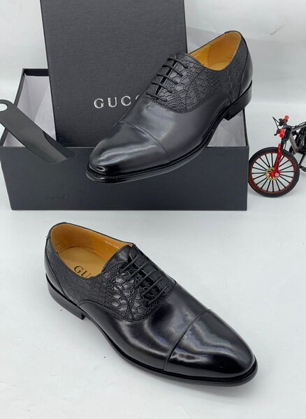Purely leather solid shoes