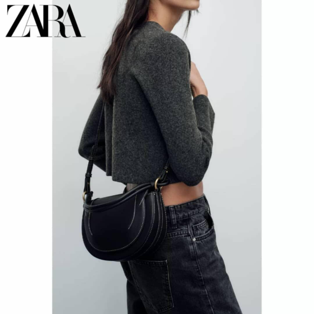 Sac bandoulière en cuir Zara