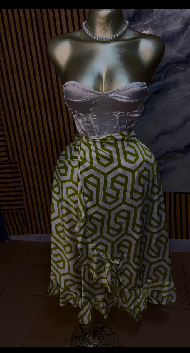 Robe bustier chic verte