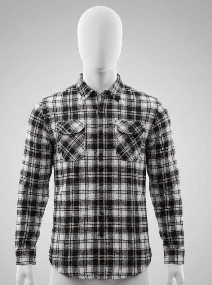 Chemise à carreaux homme élégante