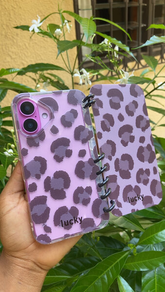 Étui iPhone Léopard Rose