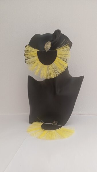 Boucles d'oreilles en éventail