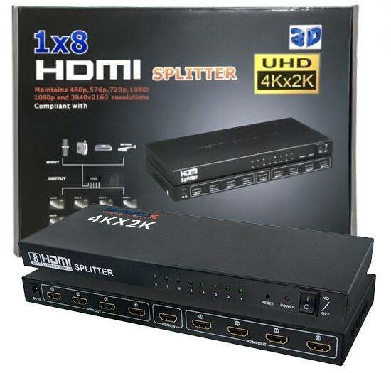 Répartiteur HDMI 1x8 4K UHD