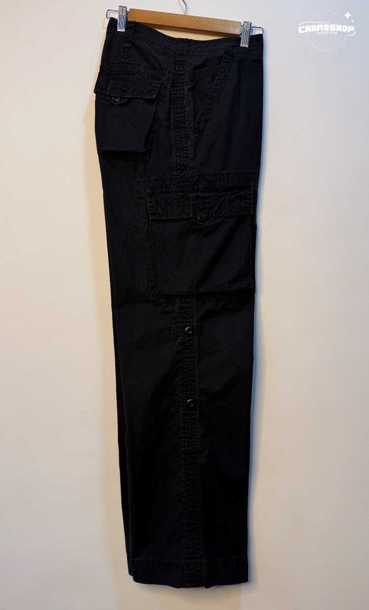 Pantalon cargo noir homme