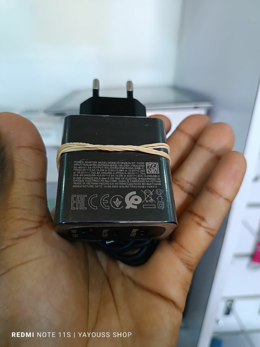 Chargeur original samsung