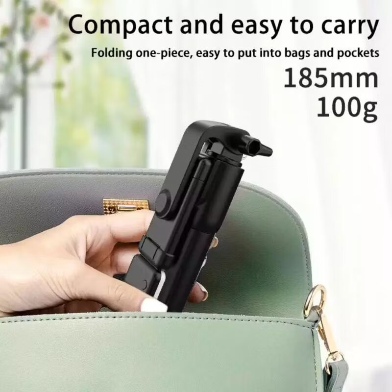 R1S Selfie Stick with Bluetooth Remote & LED Light - Perfect