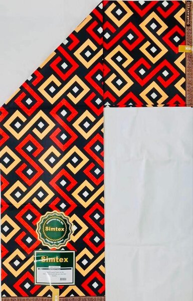 Polyester fabric with print