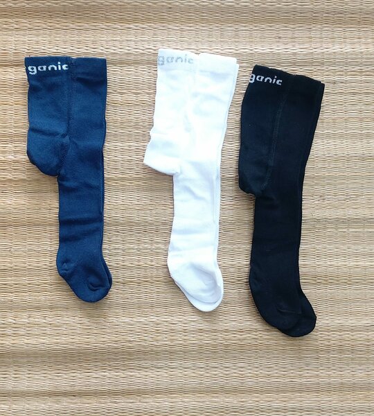 Lot de 3 pièces, collants, coton, de 0 à 3 mois