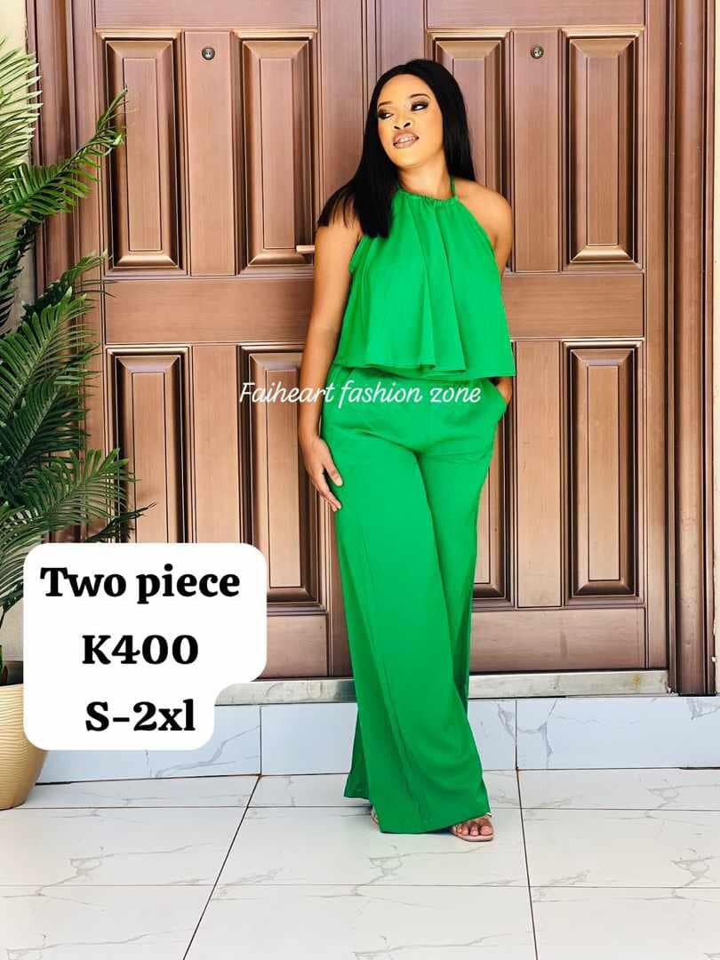 Women's suit green top and pants Sizes: S,M,L,XL,2XL