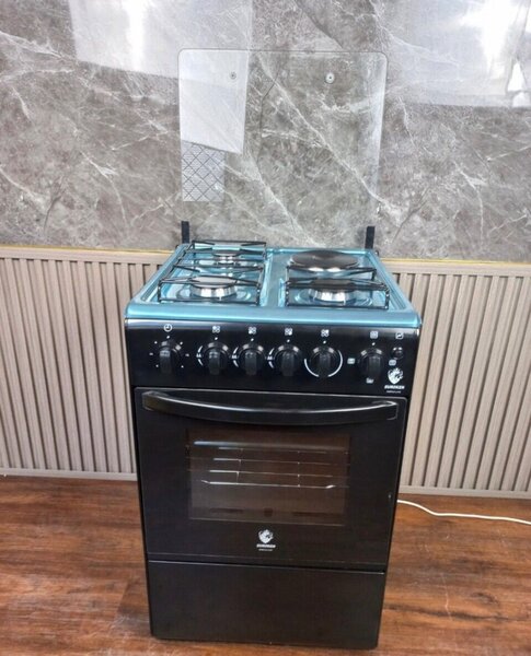 4 GAS ,SINGLE BURNER OVEN,BLACK