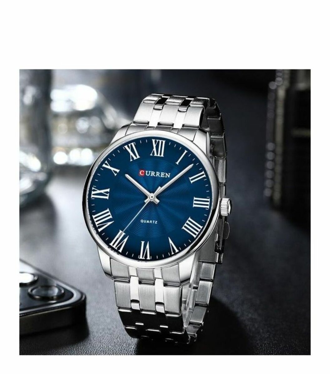 Montre Quartz en Acier Inoxydable