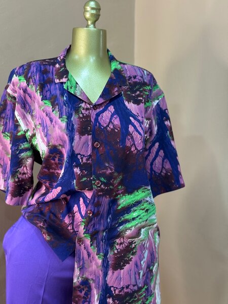 Chemise vintage imprimée