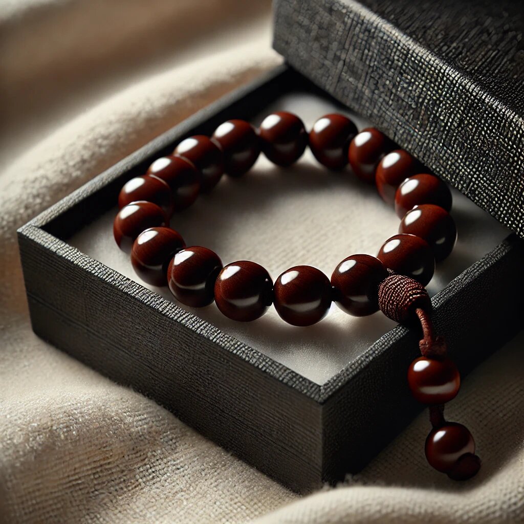 Wooden bead bracelet