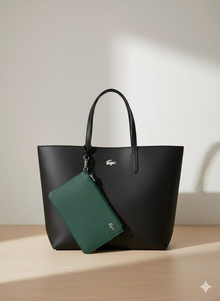 Grand sac cabas noir femme