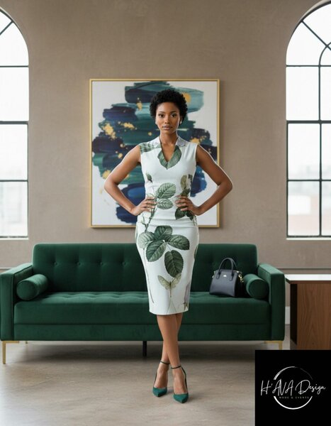 Robe Élégante à Motif