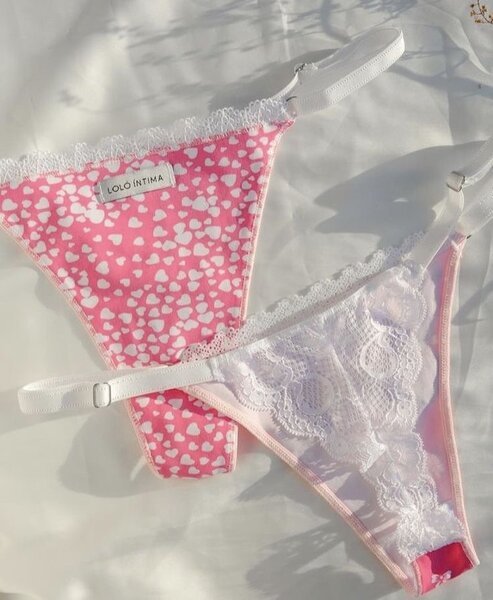 Cotton bra and panty and bikini