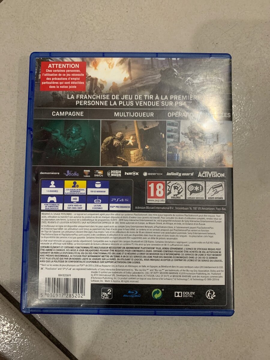 Call of Duty Modern Warfare PS4