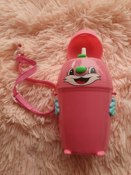 Gourde enfant drôle rose