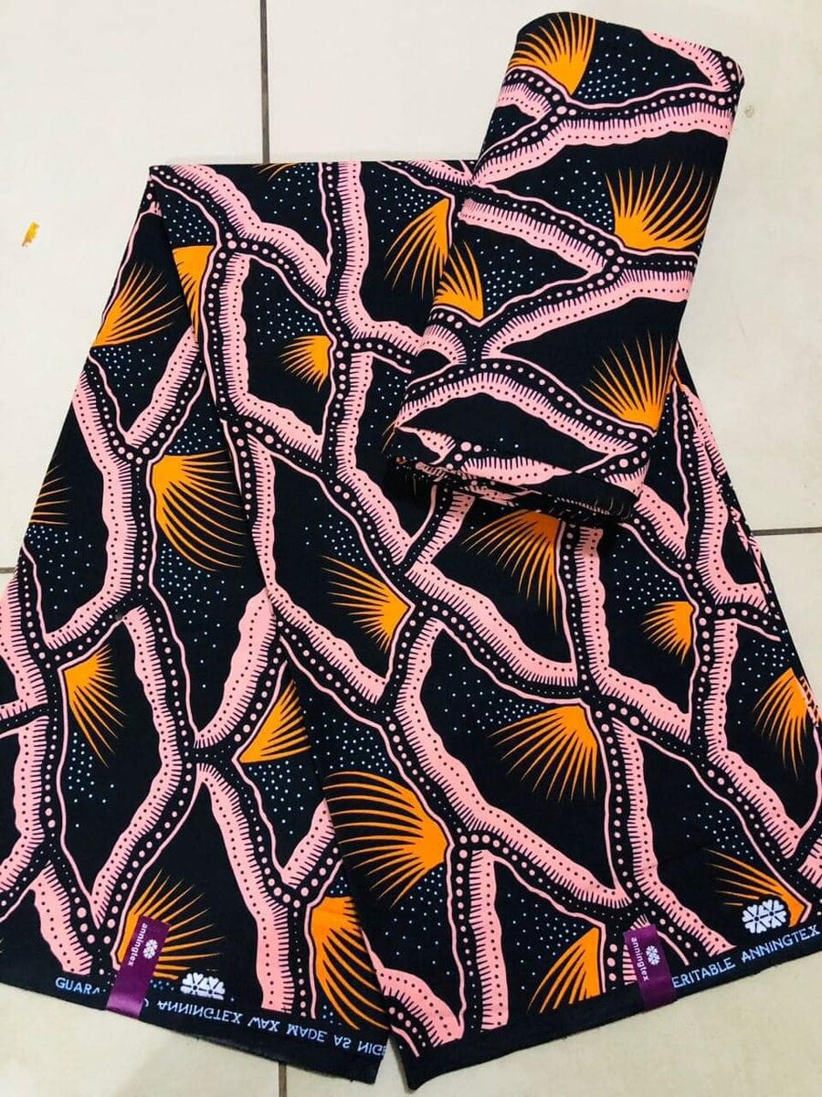 Cotton fabric with 6 yards print