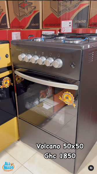 Volcano 50x50 4 gas burner with oven