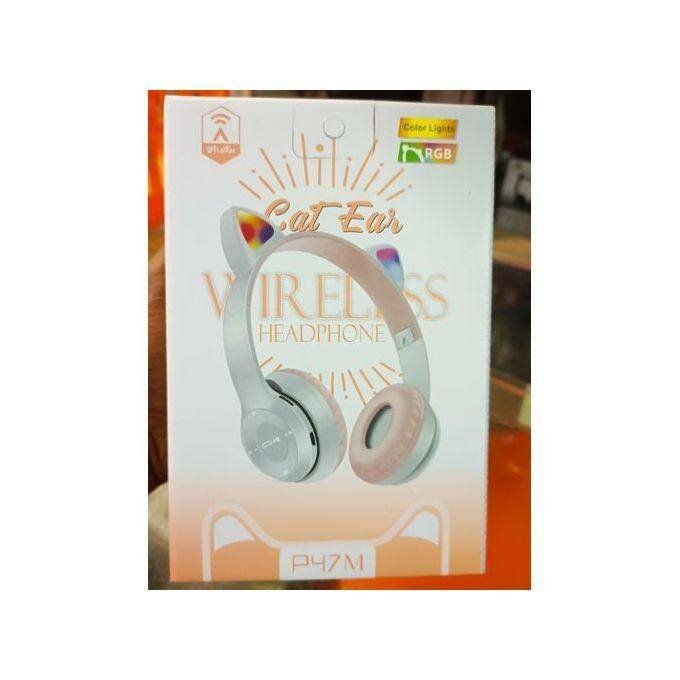 Casque oreille de chat lumineux