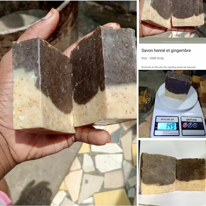Savon naturel henné gingembre