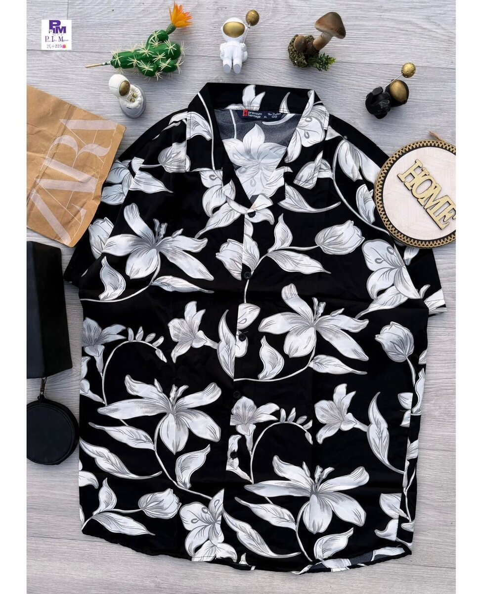 Chemise à motifs variés