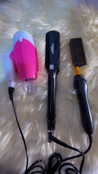 Medium hair dryer Straightener Hot comb