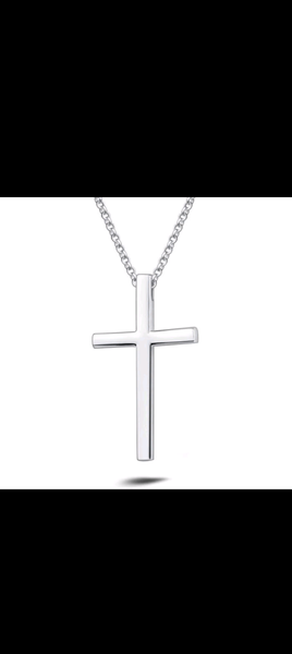 Pendentif croix en argent