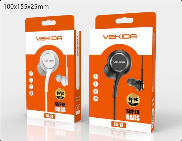 VEKIDA Earphones Super Bass