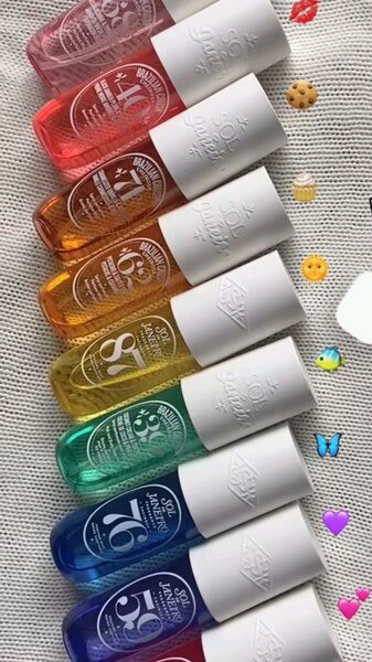 Lot de Parfums Miniatures Colorés