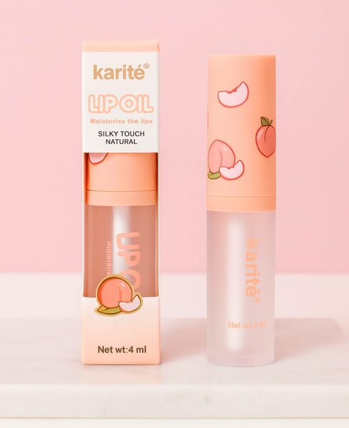 Huile à lèvres Karité Pêche