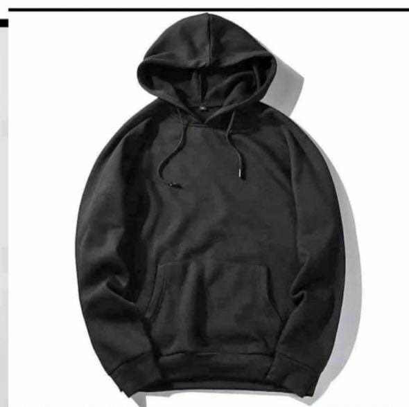 Hoodie classique noir unisexe