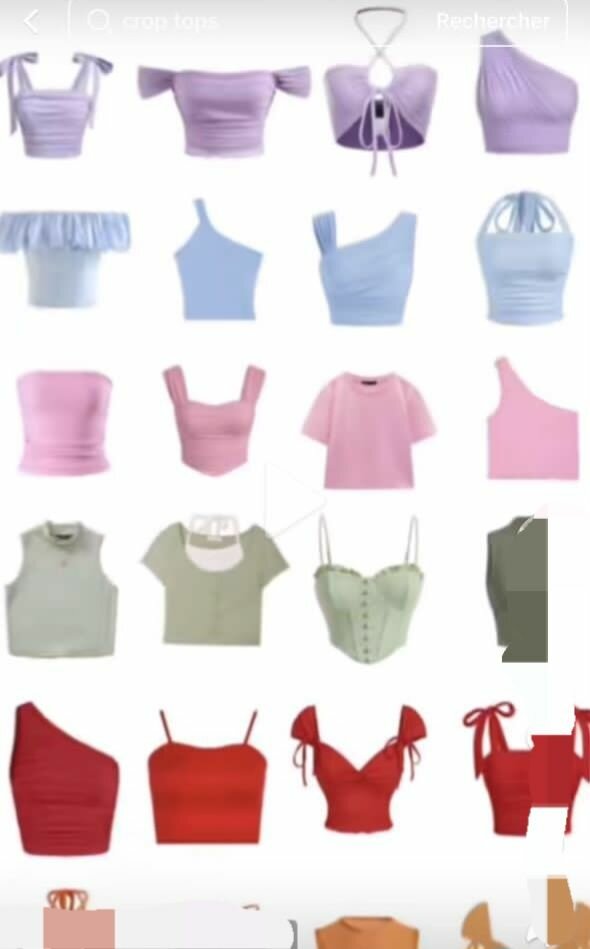 Collection de Cropped Tops Stylés