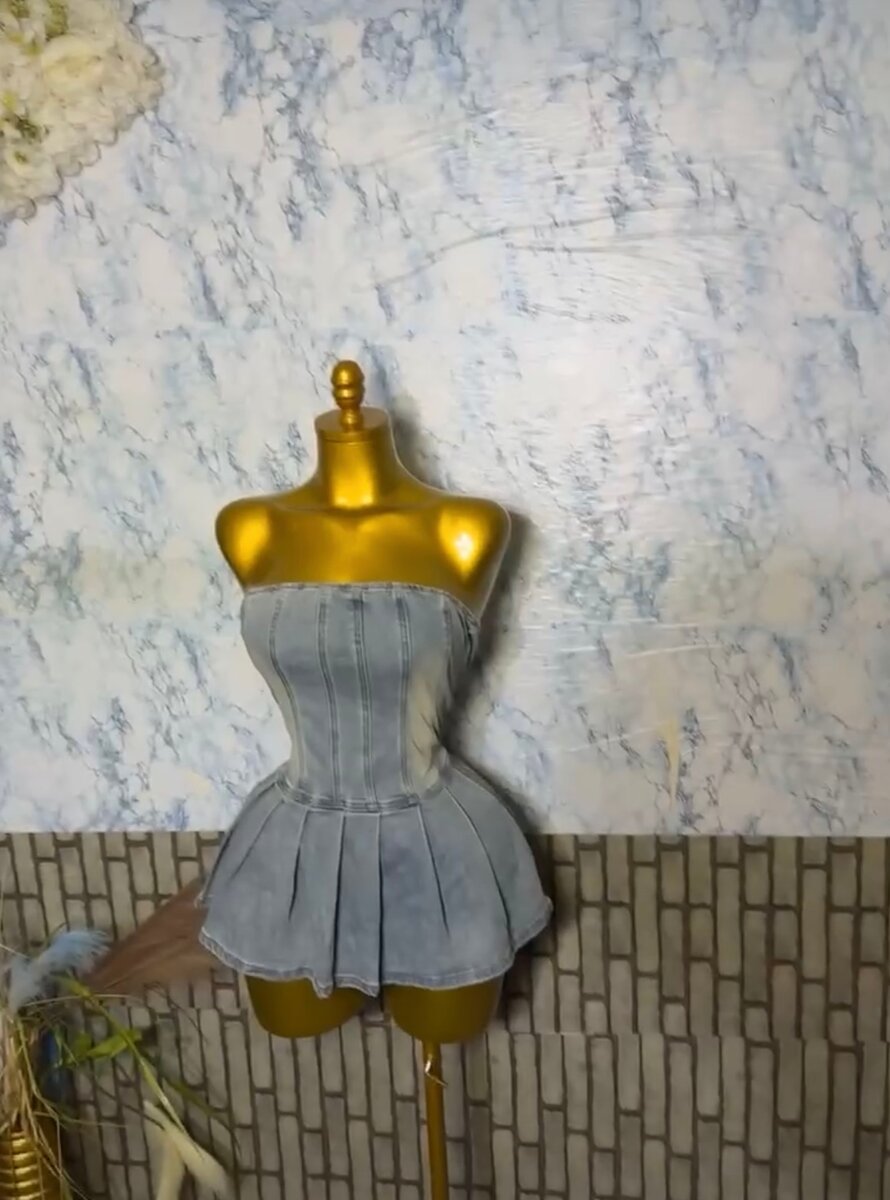 Robe Bustier Découpe Mode