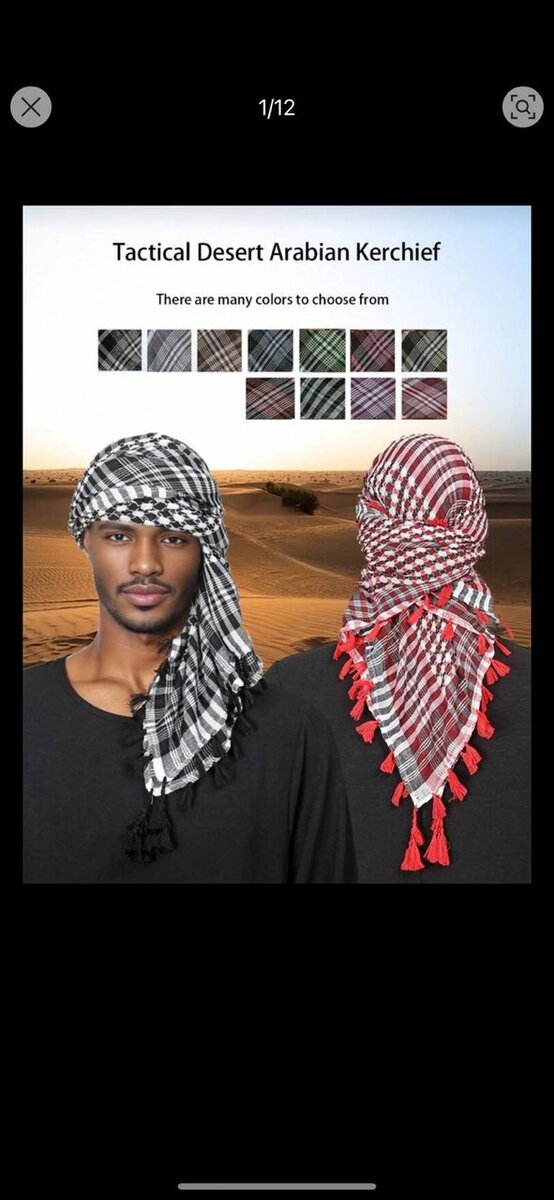 Écharpe Arabe Désert Tactique