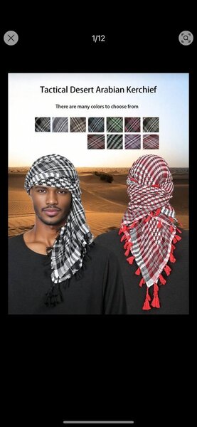 Écharpe Arabe Désert Tactique