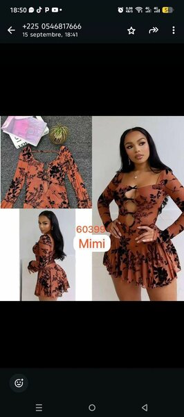 Robe Femme Élégante et Sexy