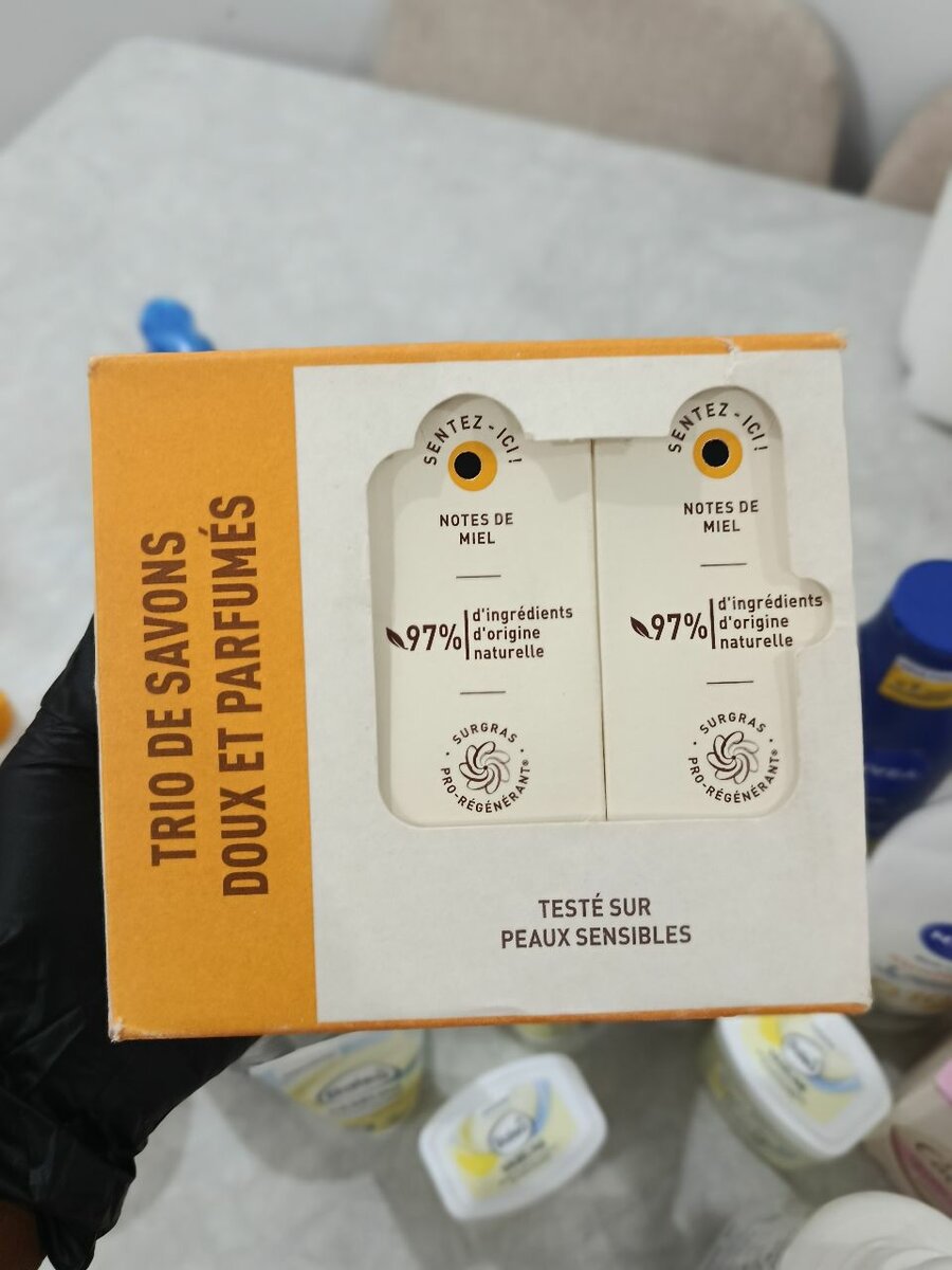 Savon Surgras Miel lot de 3