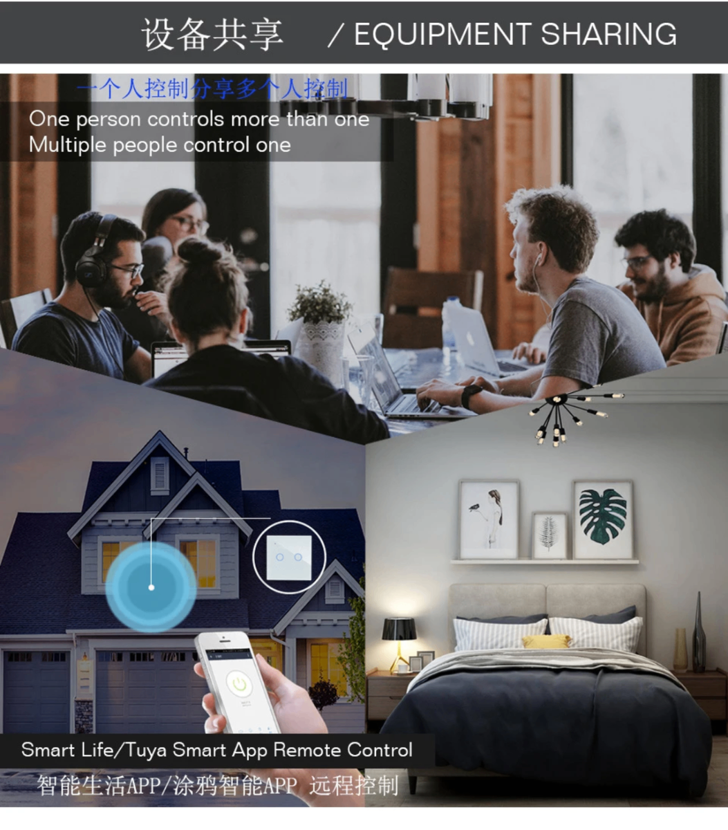Interrupteur tactile intelligent Wi-Fi