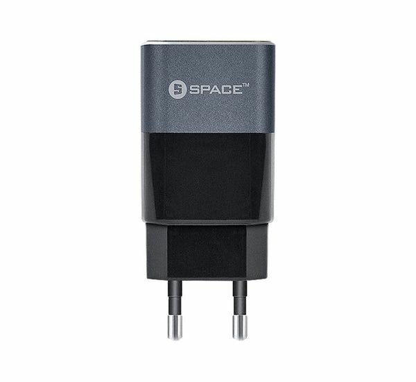 Space Metal Series Dual Port USB 2.4A Wall Charger