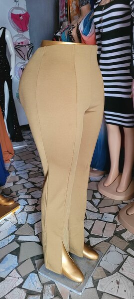 Pantalon taille haute élégant