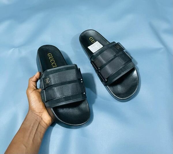 black slippers