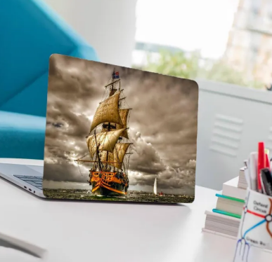 Ship Boat Laptop Back Skin Sticker-Laptop Back Skin-Laptop Skin Vinyl Sticker Decal, 13 13.3 14.6 15 15.4 15.6 inch Laptop Skin Sticker Cover For All Laptops