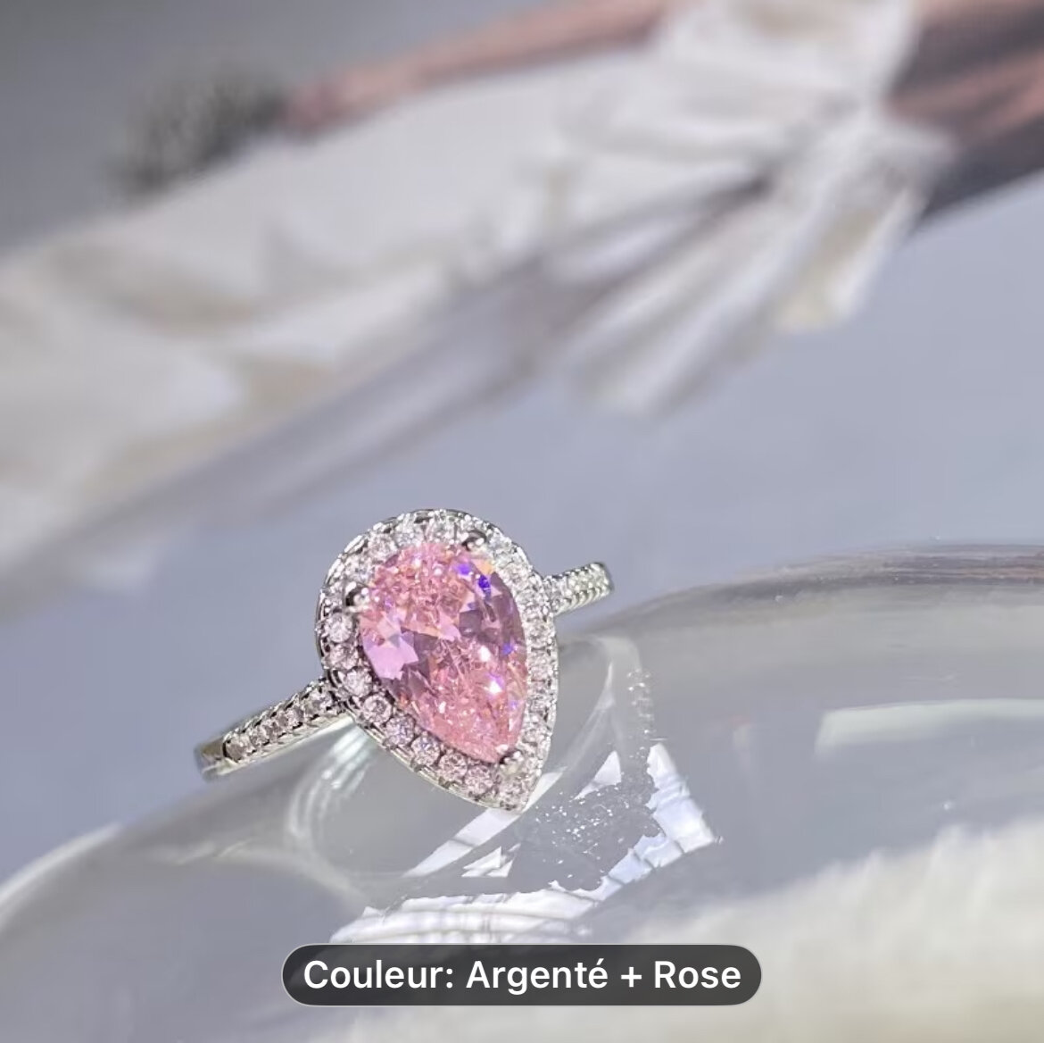 Bagues Éclatantes Argentées