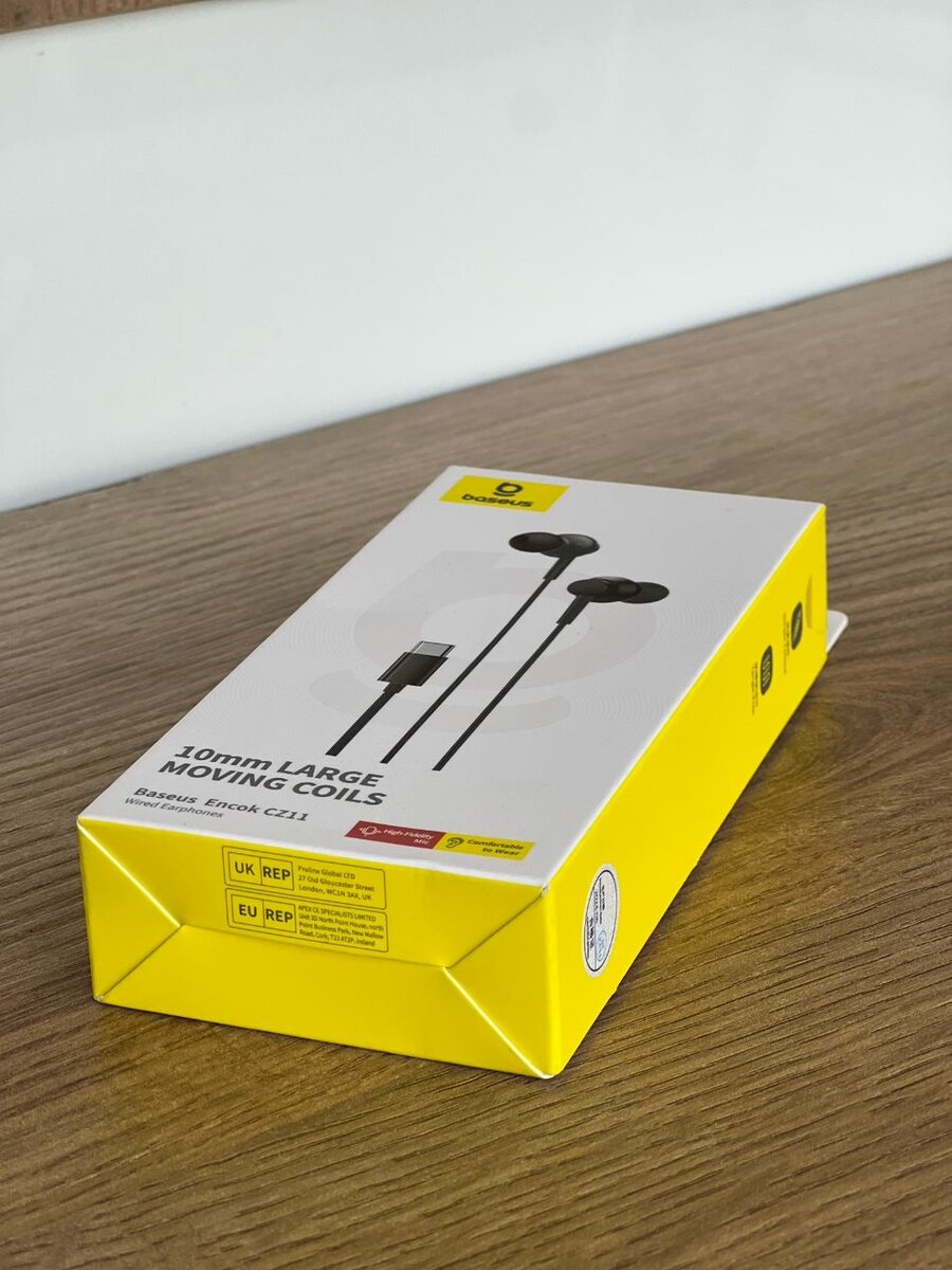 Baseus Encok CZ11 Wired Earphones Cluster Black Comfortable